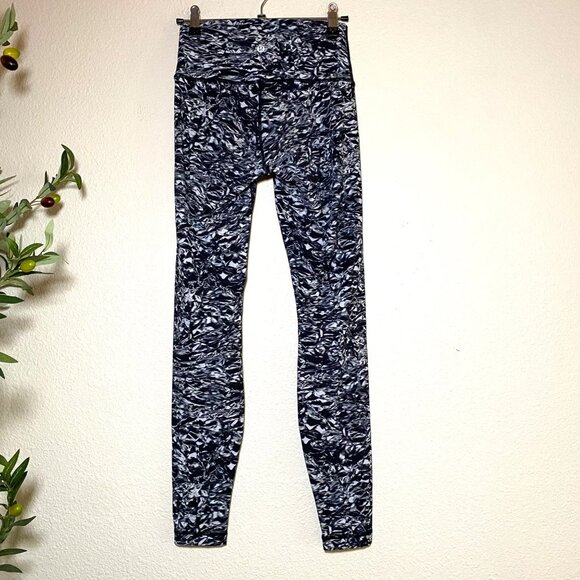 NEW Lululemon Wunder Under Hi Rise Tight Leggings 28" Liquid Platinum Alpine - Picture 4 of 7